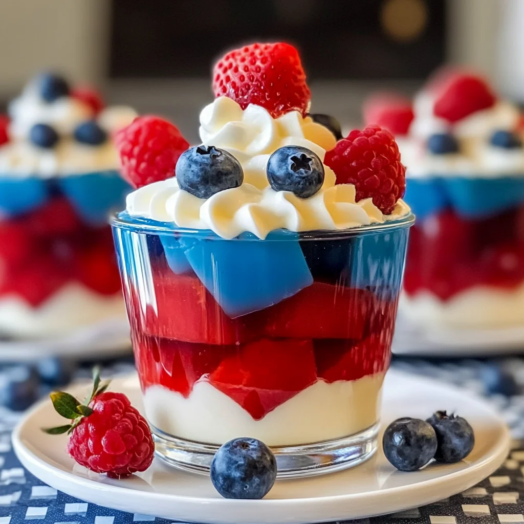 Red White Blue Layered Jello Cups: An Amazing Ultimate 7-Layer Recipe