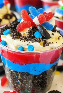Red, White and Blue Dirt Cups