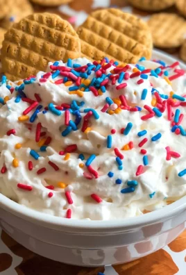 Red, White and Blue Funfetti Dip