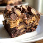 Reese’s Chocolate Peanut Butter Cup Earthquake Cake