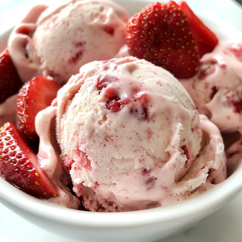 Roasted Strawberry Ice Cream