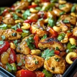 Sheet Pan Cashew Chicken and Vegetables