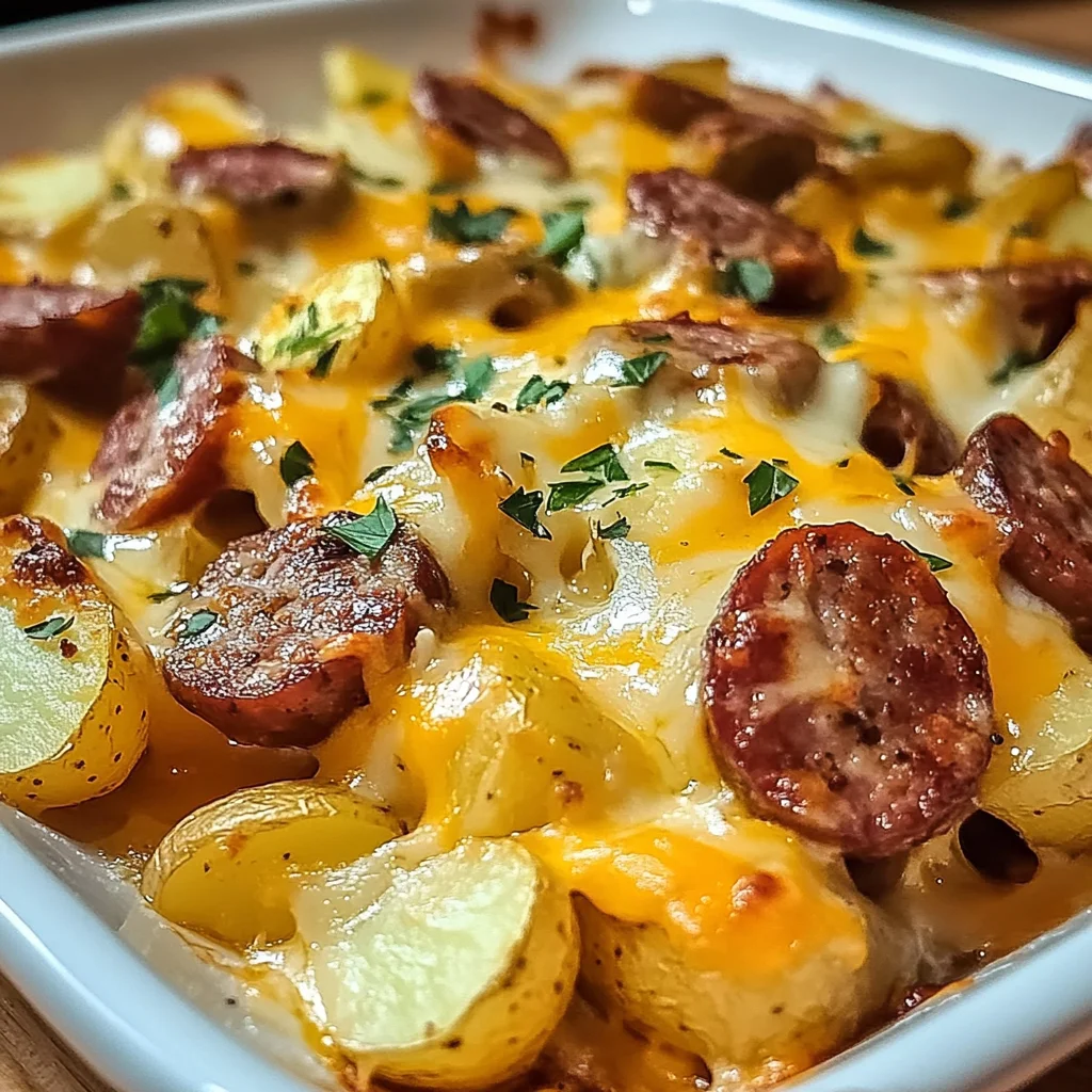 Smoked Sausage & Ranch Potato Bake