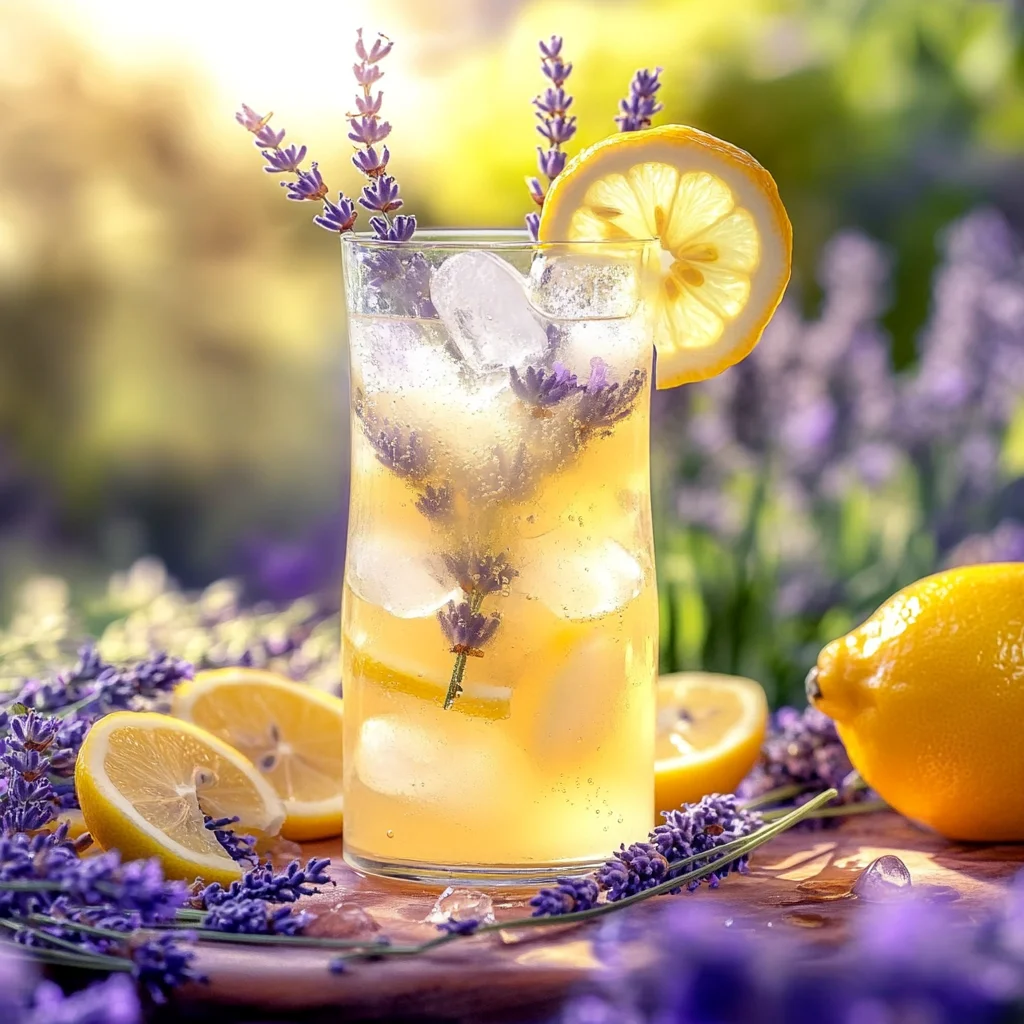 Sparkling Lavender Lemonade Mocktail