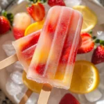 Strawberry Lemonade Popsicles