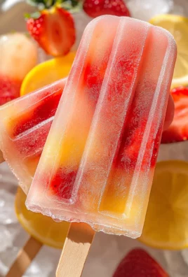 Strawberry Lemonade Popsicles