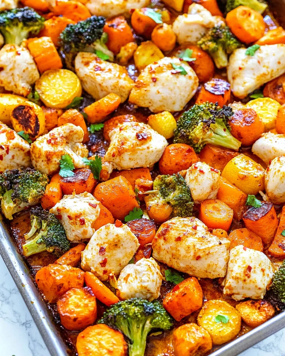 Sweet Chili Roasted Chicken and Vegetables