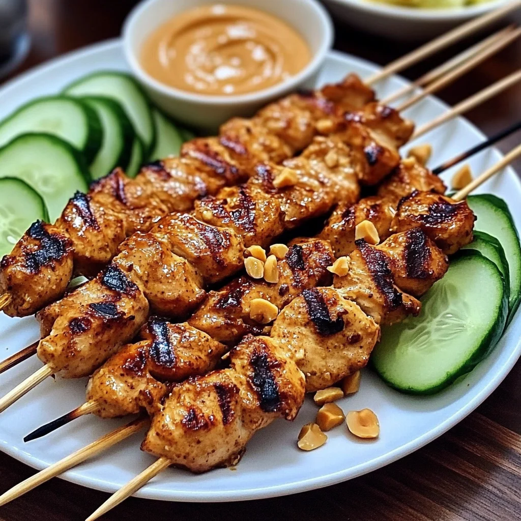 Thai Chicken Sate with Peanut Sauce