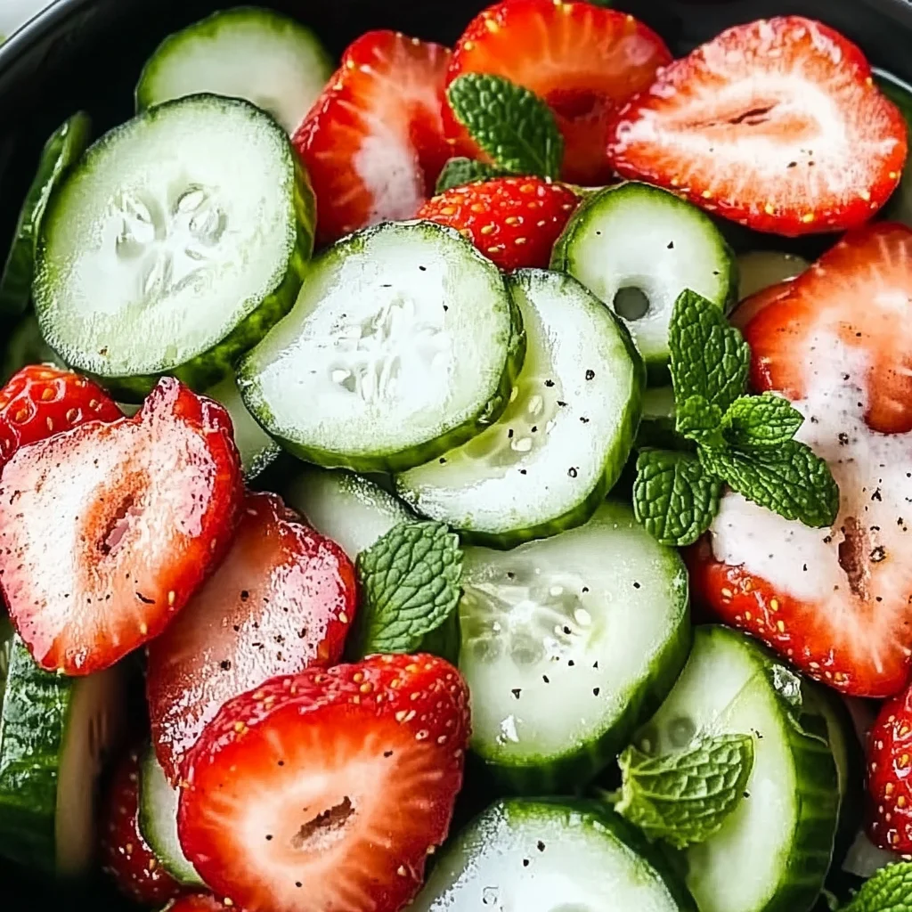This Cucumber Strawberry Salad