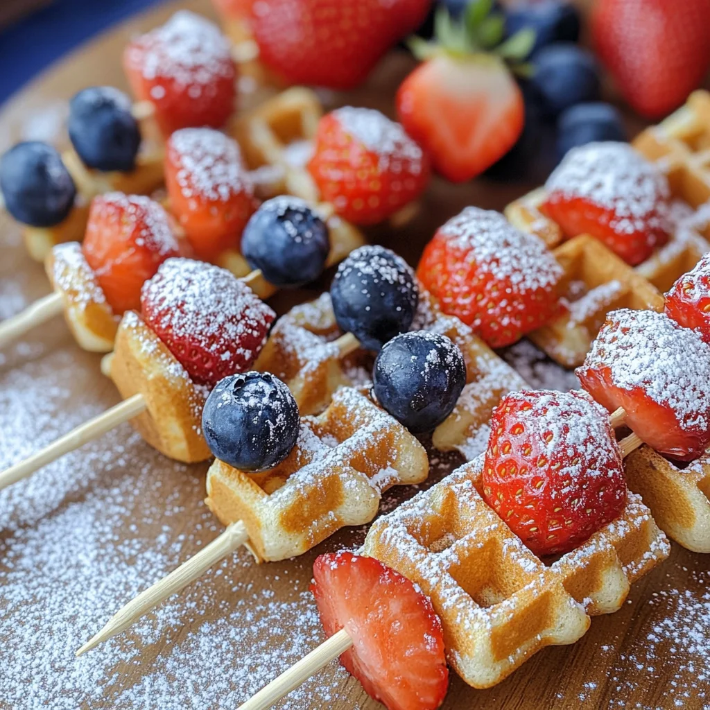 Waffle Berry Breakfast Kabobs Recipe