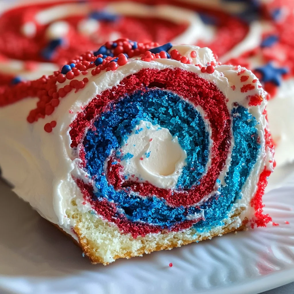 4th of July Cake Roll