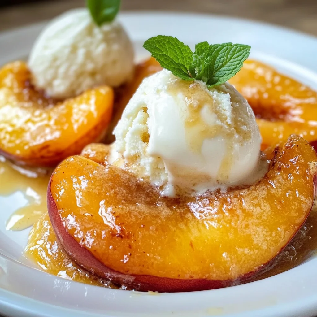 Air Fryer Peaches