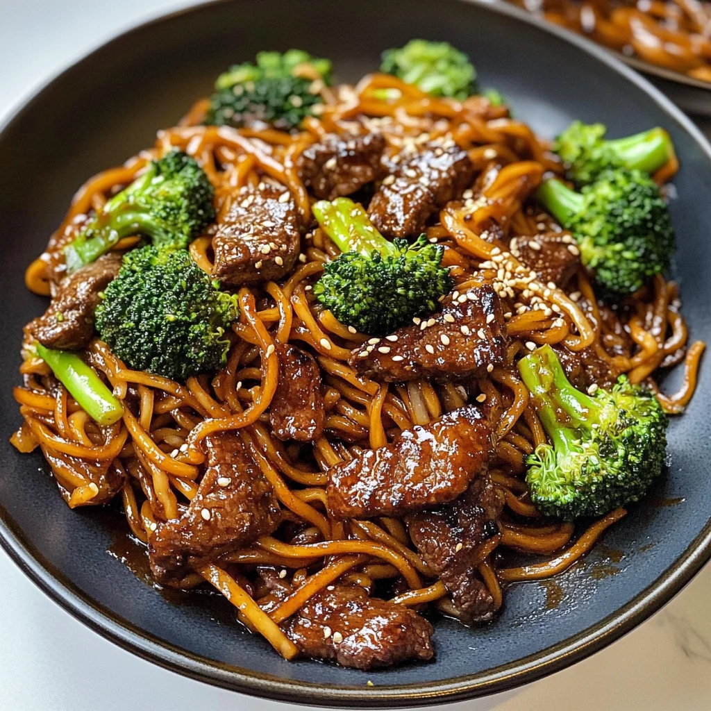 Beef and Broccoli Lomein