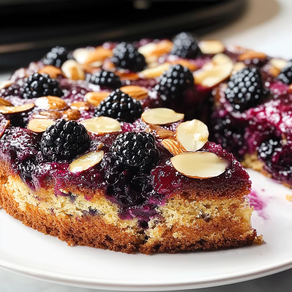 Blackberry Cake (EASY Upside-Down Skillet Cake)