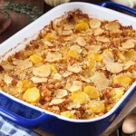 Cheesy Squash Casserole with Turkey Bacon