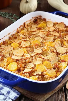 Cheesy Squash Casserole with Turkey Bacon