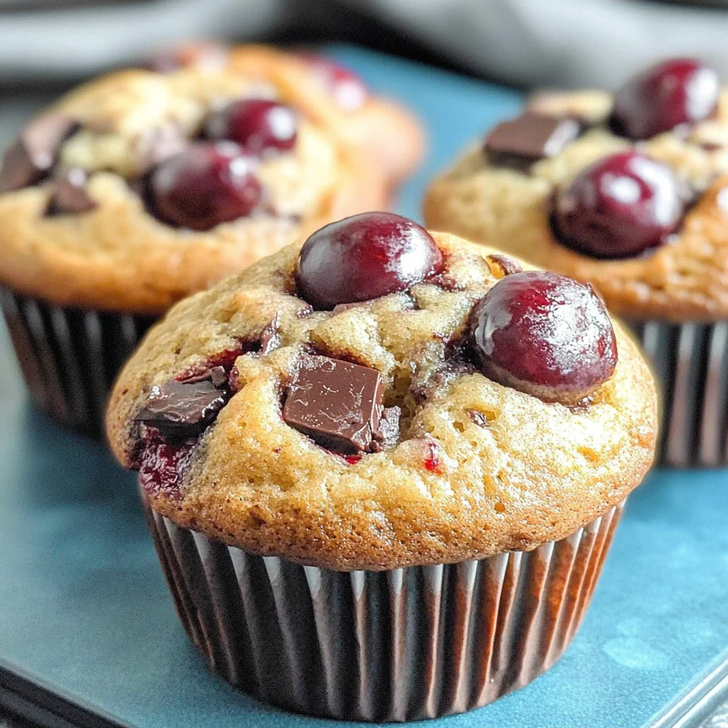 Cherry Chocolate Chunk Muffins