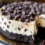 Chocolate Chip No Bake Cheesecake