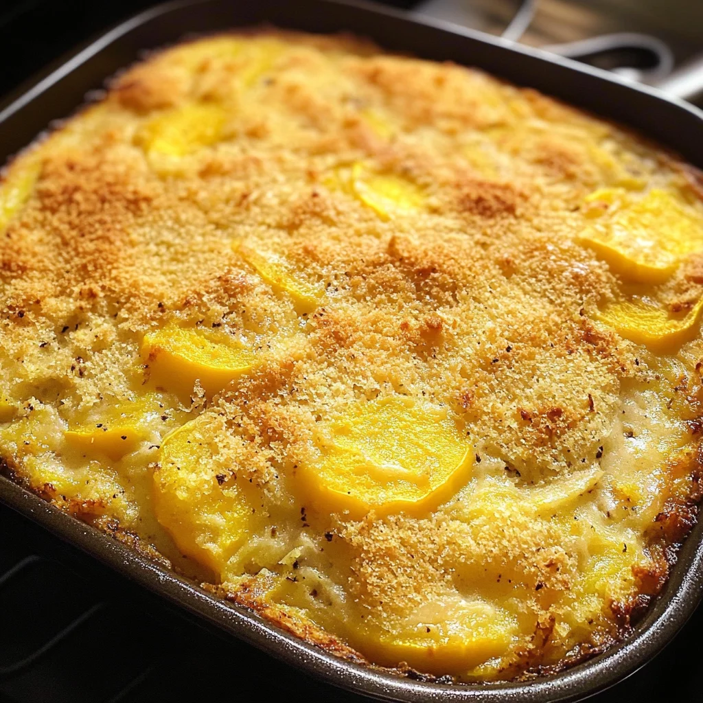 Cornbread Squash Casserole