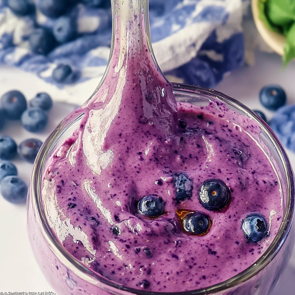 Creamy Blueberry Balsamic Salad Dressing