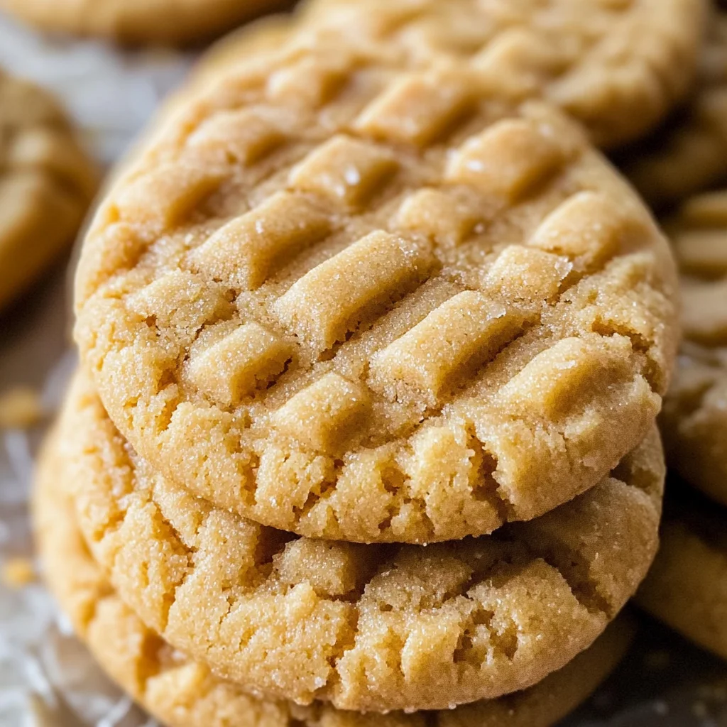 Crisp Peanut Butter Cookies