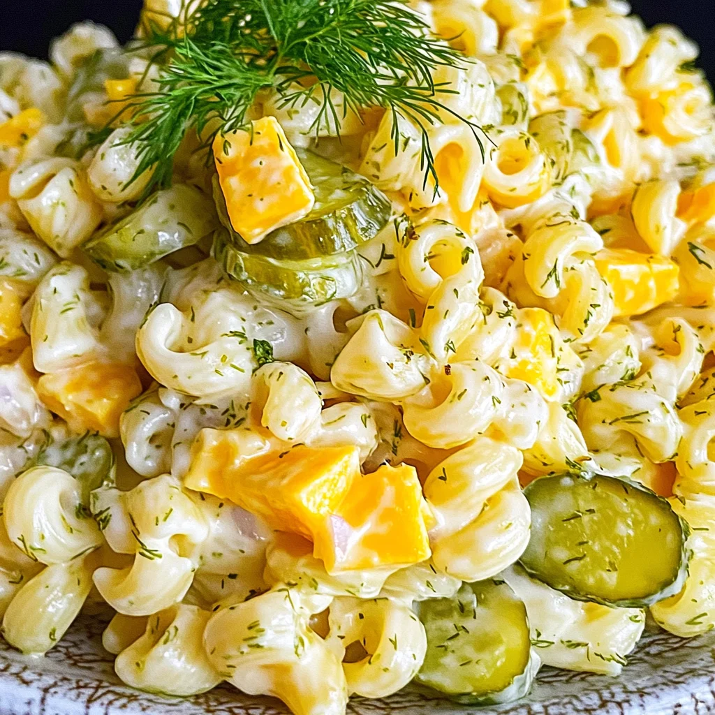 Dill Pickle Pasta Salad