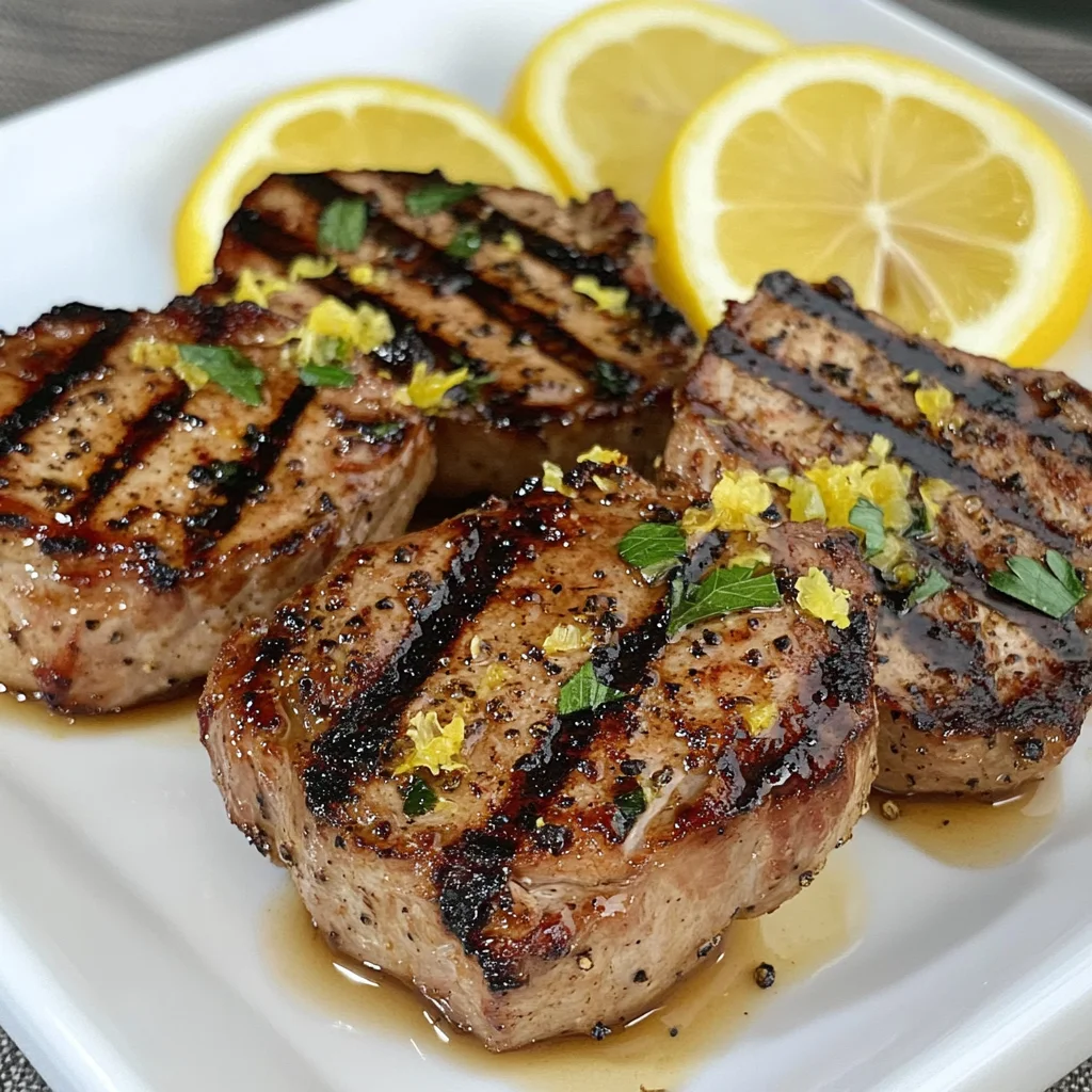 Easy Grilled Lemon Pepper beef Chops