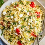 Easy Lemon Orzo Salad with Feta
