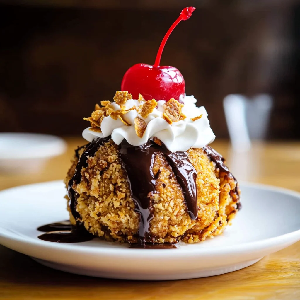 Easy Mexican Fried Ice Cream