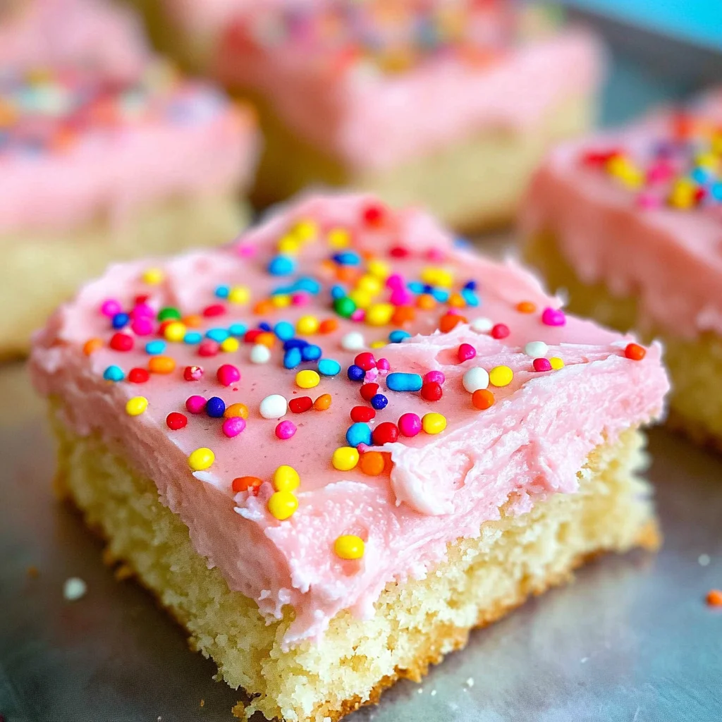 Frosted Soft Sugar Cookie Bars