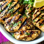 Garlic, Lemon, and Herb Grilled Chicken Breasts