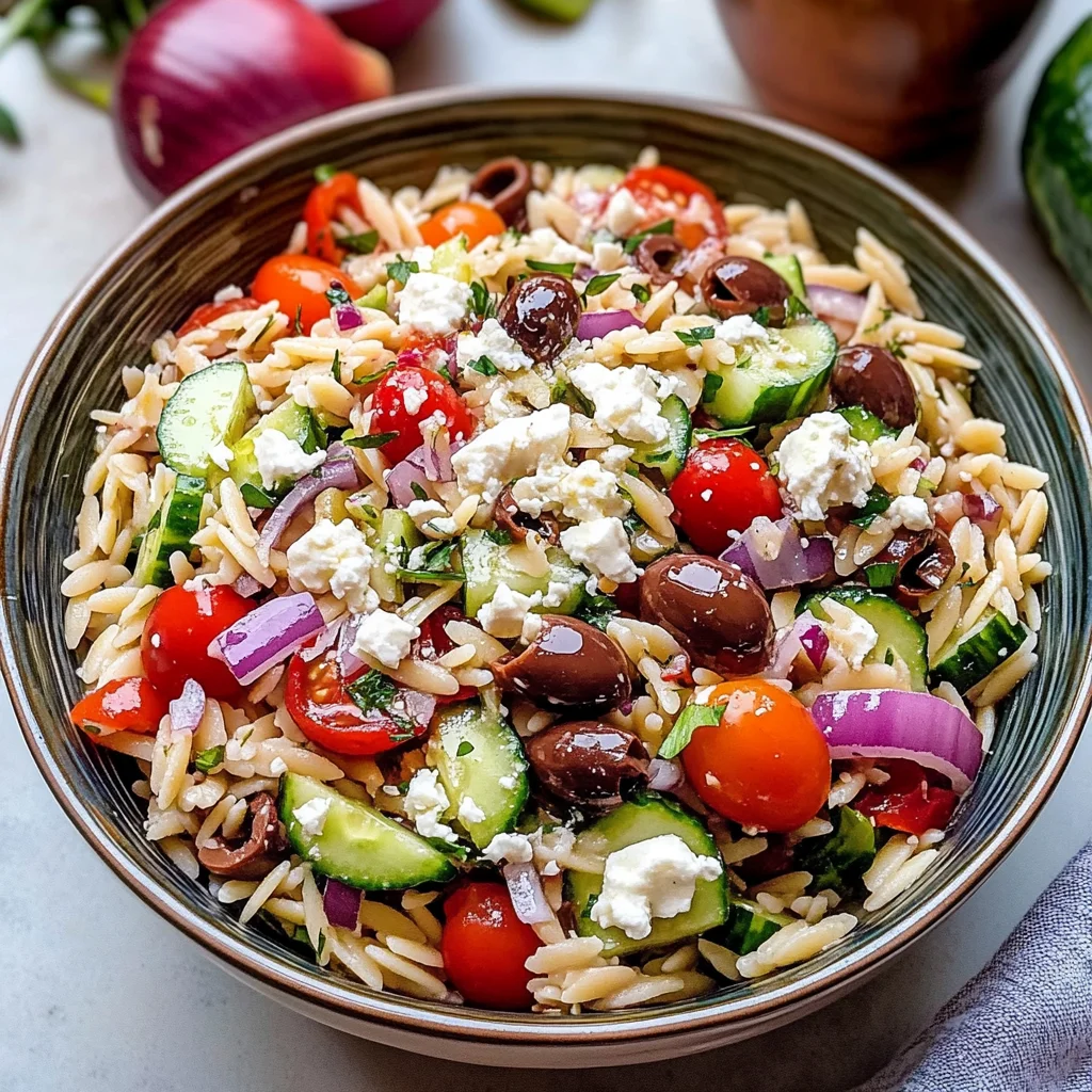 Greek Orzo Salad Recipe