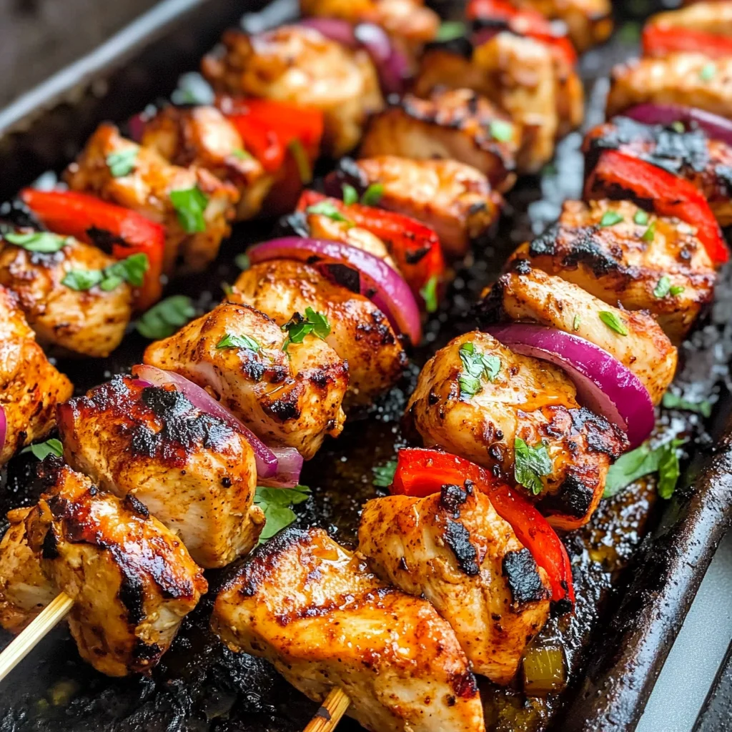 Grilled Smoked Paprika Chicken Kabobs