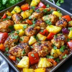 Hawaiian Chicken Sheet Pan Meal (Whole30, Paleo, Low Carb)