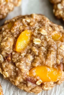 Healthy Peach Oatmeal Breakfast Cookies
