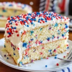 Patriotic Funfetti Cake