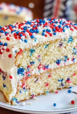 Patriotic Funfetti Cake