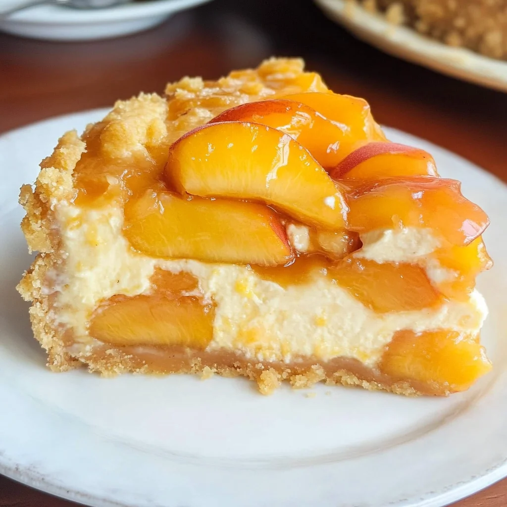 Peach Cobbler Cheesecake