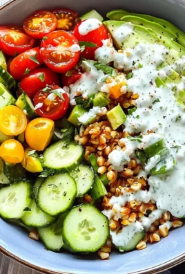 Rainbow Veggie Bowls with Jalapeño Ranch