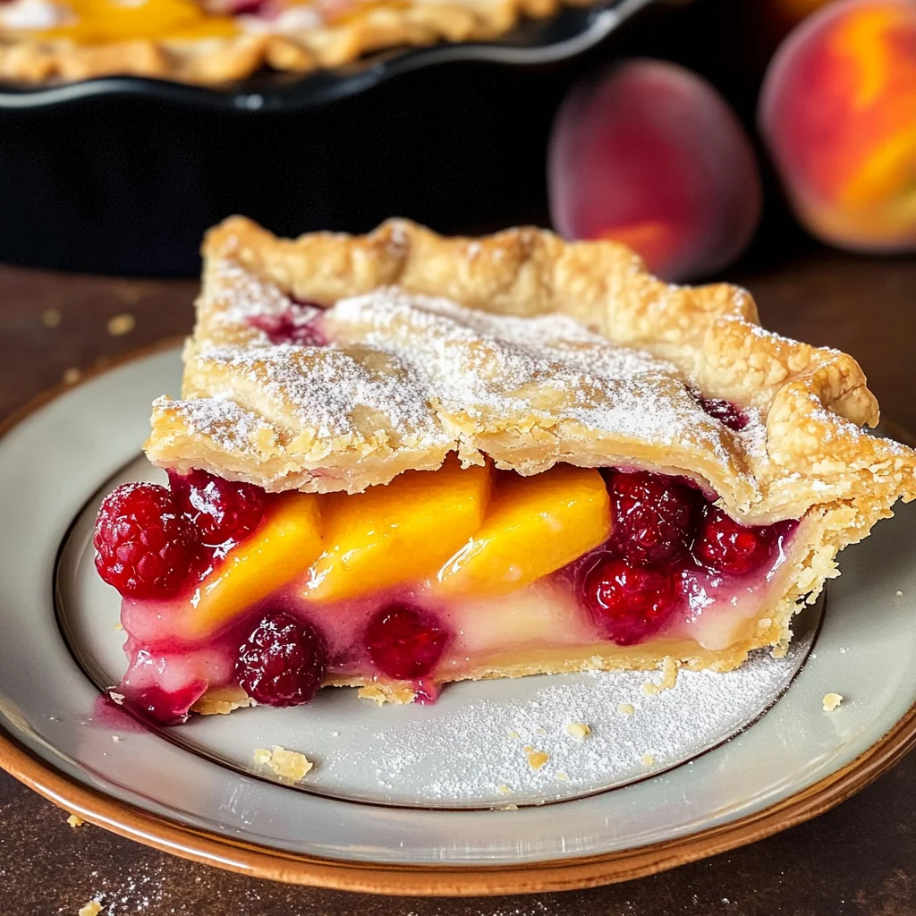 Raspberry Peach Pie