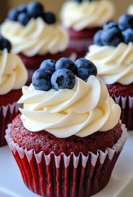 Red Velvet 4th of July Cupcakes