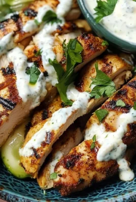 Shawarma-Spiced Grilled Chicken with Garlic Yogurt Sauce