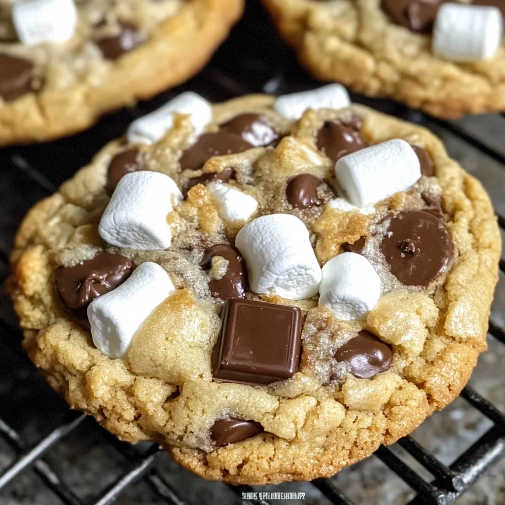 S'more Chocolate Chip Gooey Bliss Cookies