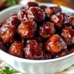 Spicy Cranberry BBQ Meatballs