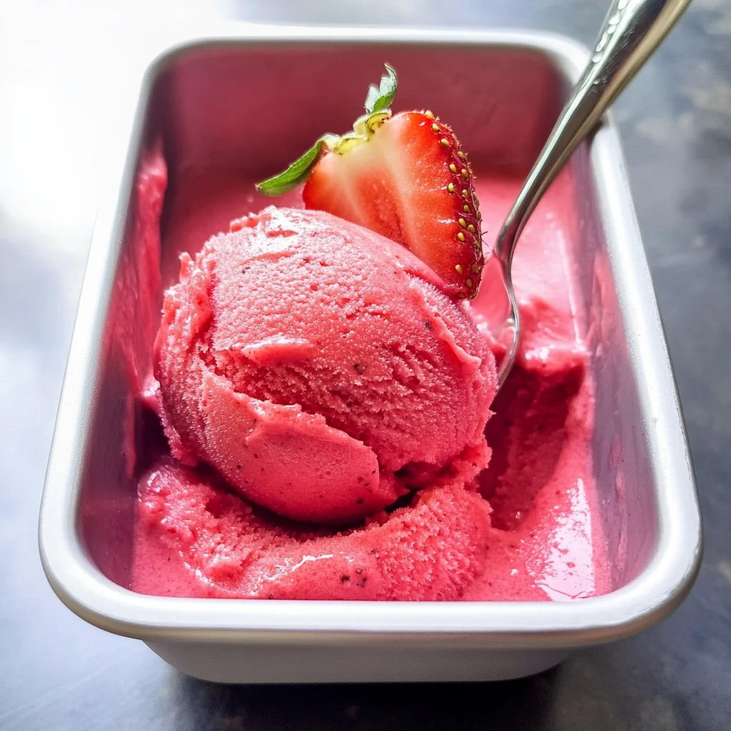 Strawberry Sorbet