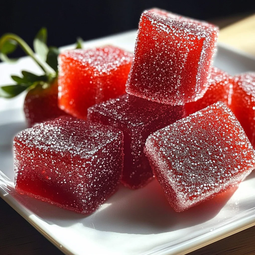 Strawberry and chilli jellies