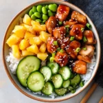 Teriyaki Chicken Poke Bowls