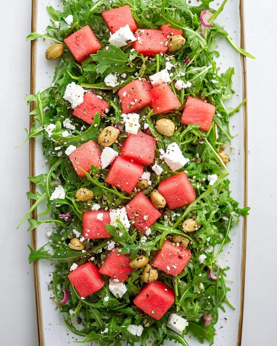 Watermelon Arugula Salad