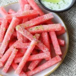 Watermelon Fries with Coconut Lime Dip | Healthy Summer Snack!