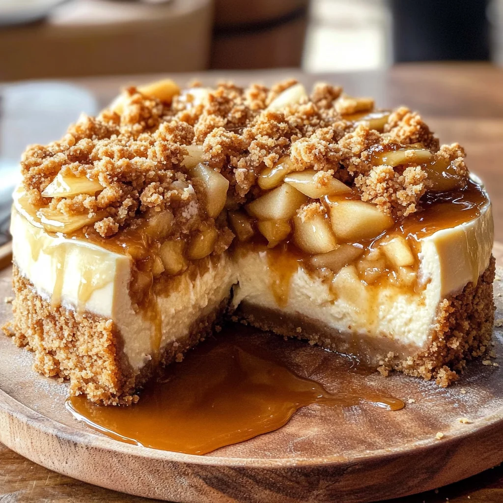 Apple Crumble Cheesecake